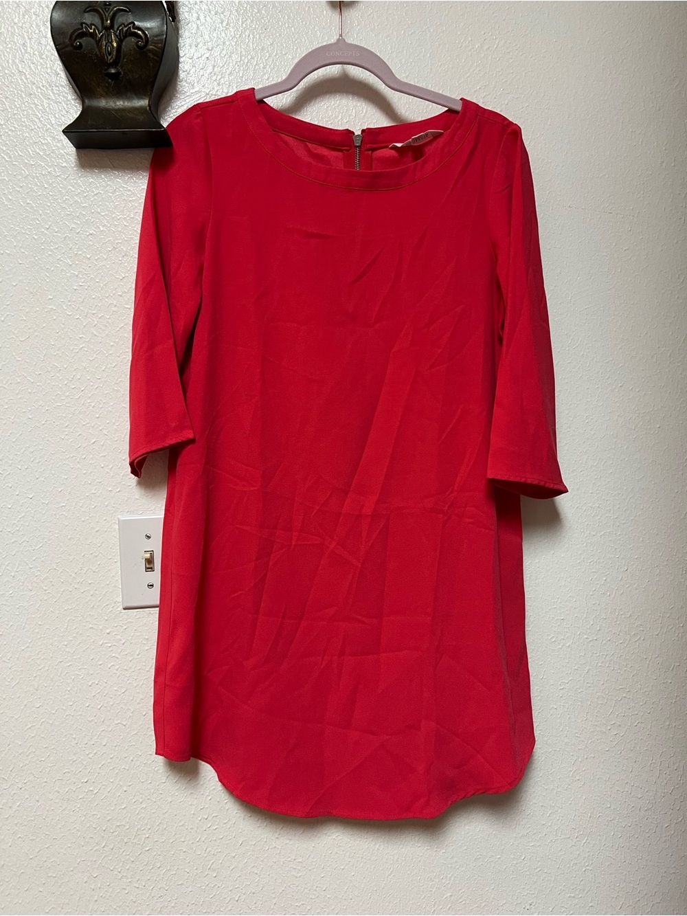 BB Dakota Vibrant Red Round Neck Tunic